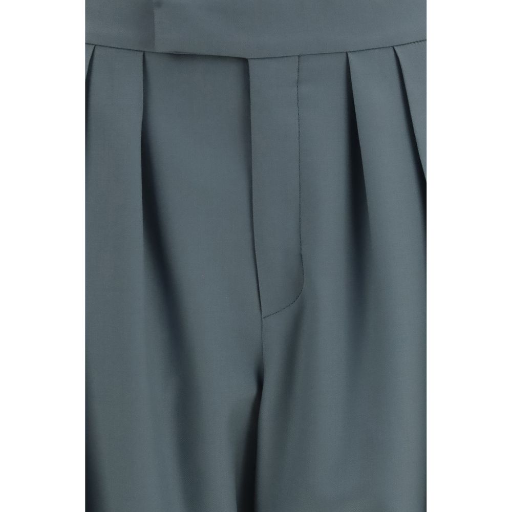 Chloé Bicolor Wool Oves Aries Dress Pants
