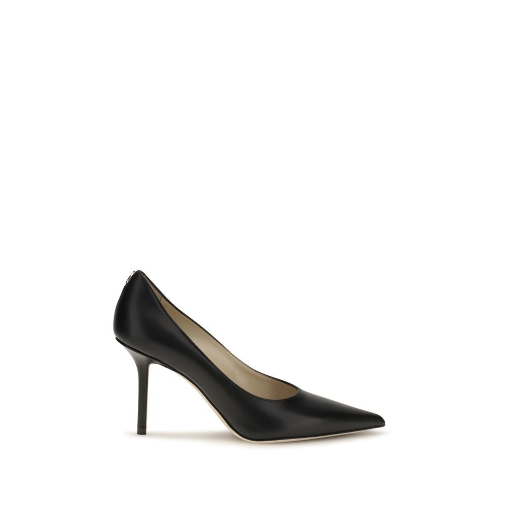 Jimmy Choo Black Calf Leather Bos Taurus High Heel Pumps