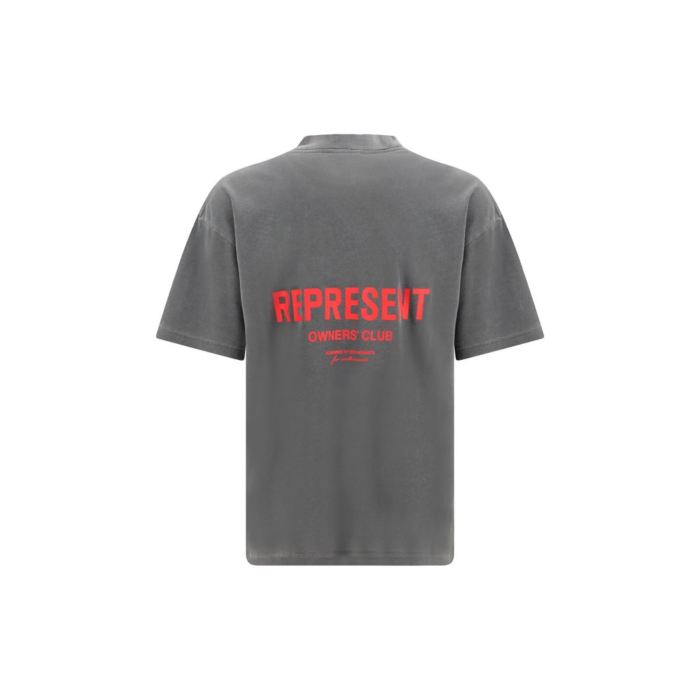 Represent Gray Cotton T-Shirt
