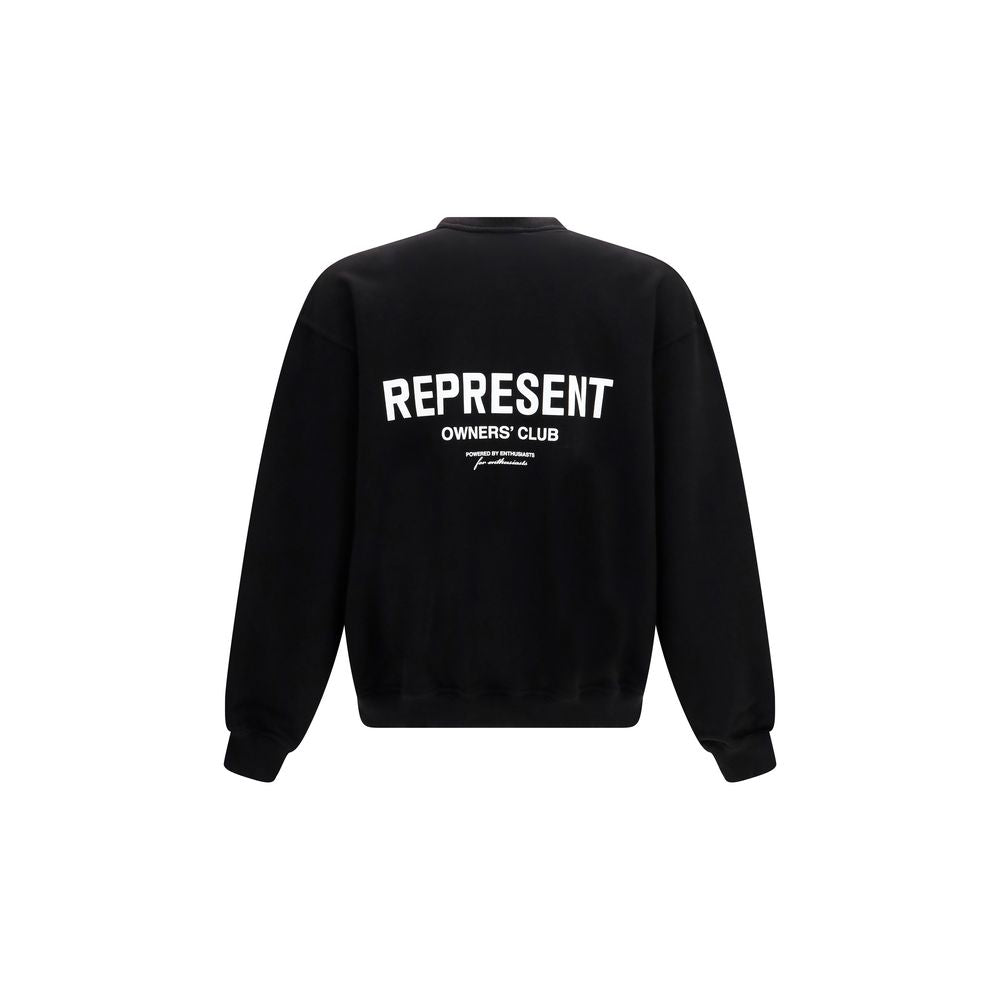 Represent Black Cotton Sweatshirt