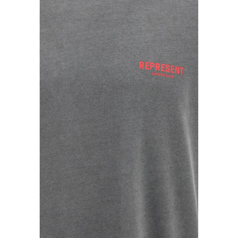 Represent Gray Cotton T-Shirt