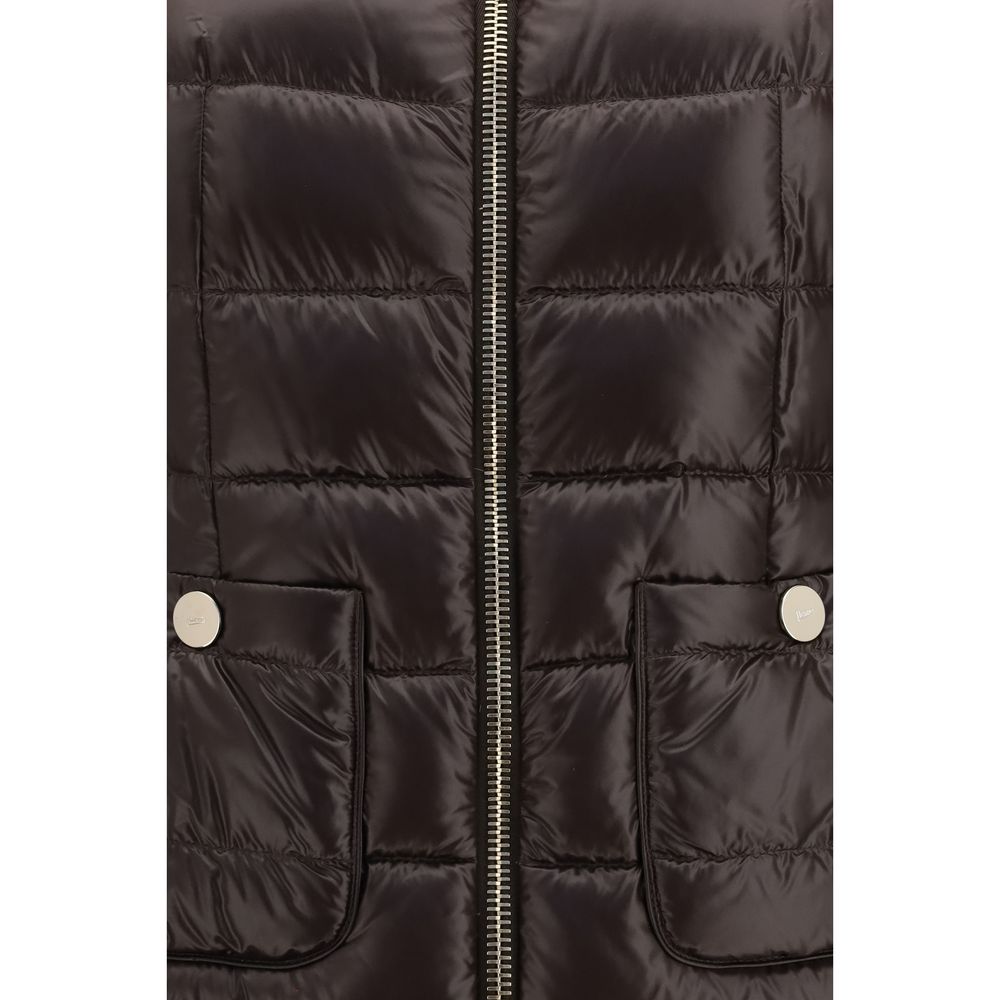 Herno Brown Polyamide Full-Length Jacket