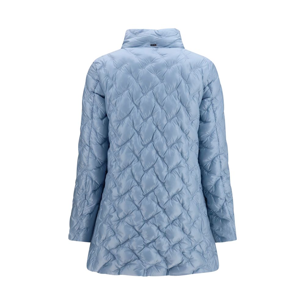 Herno Blue Polyester Full-Length Jacket