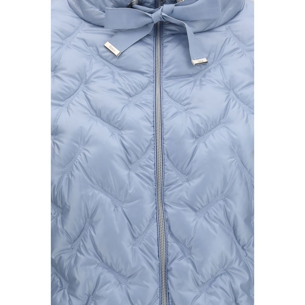 Herno Blue Polyester Full-Length Jacket