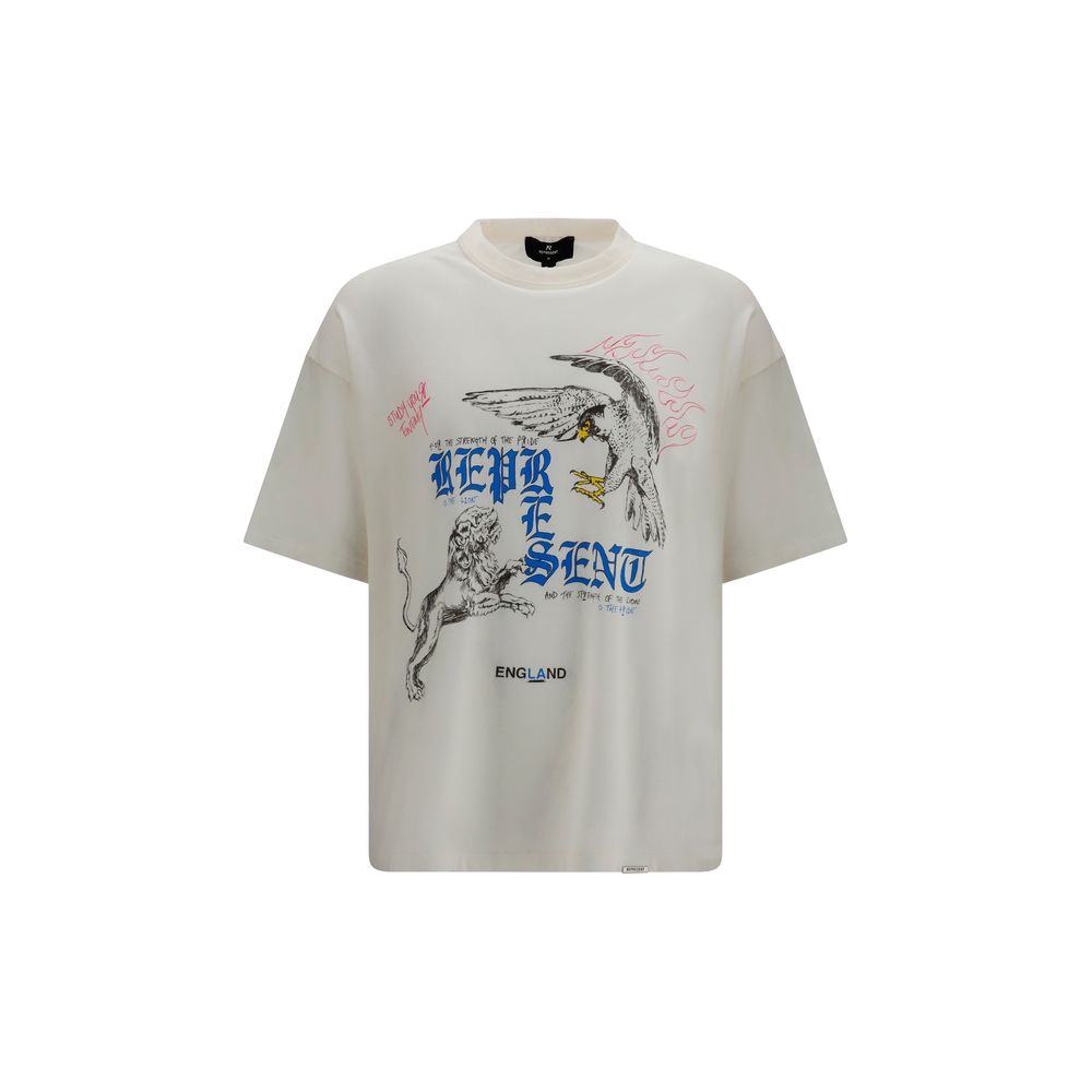 Represent Beige Cotton T-Shirt