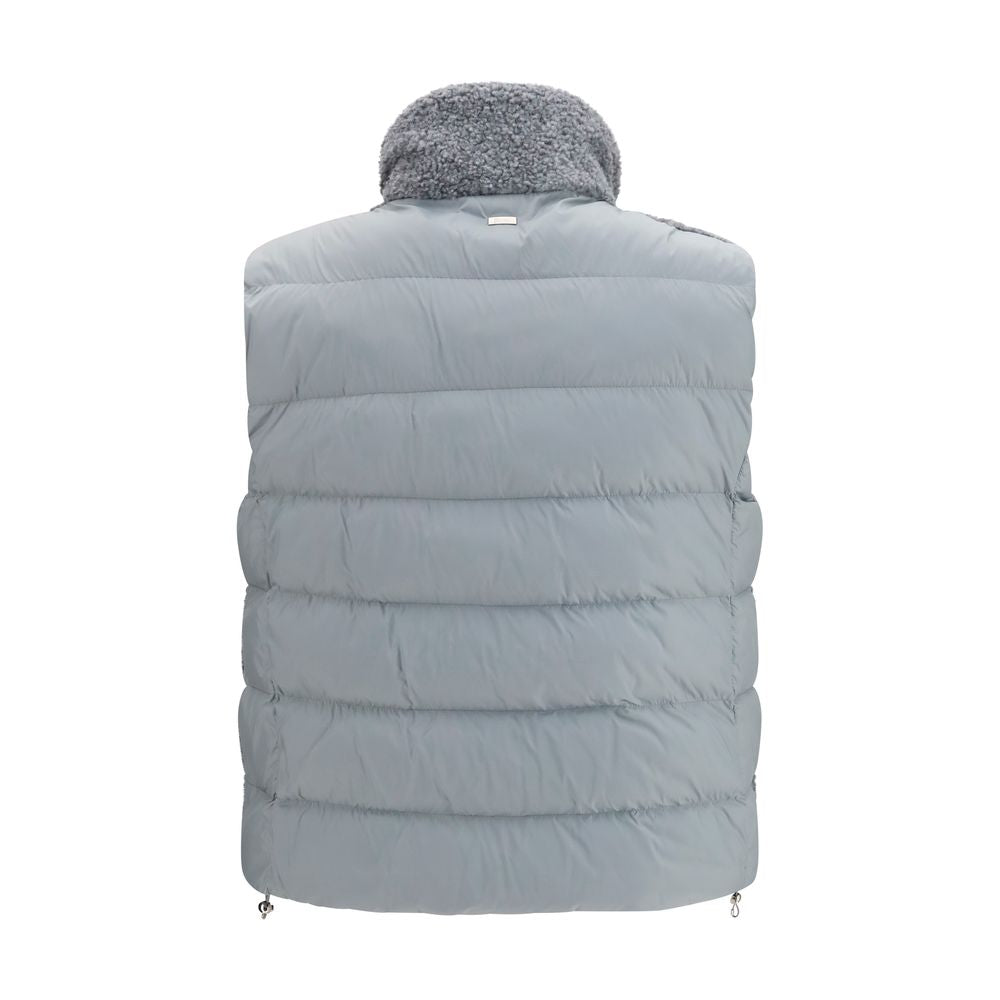 Herno Gray Polyester Sleeveless Jacket