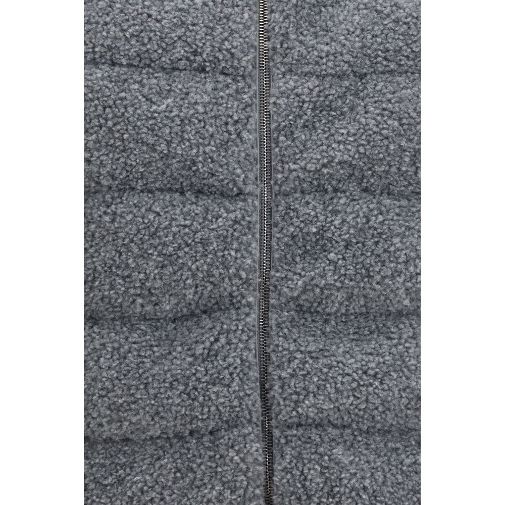 Herno Gray Polyester Sleeveless Jacket