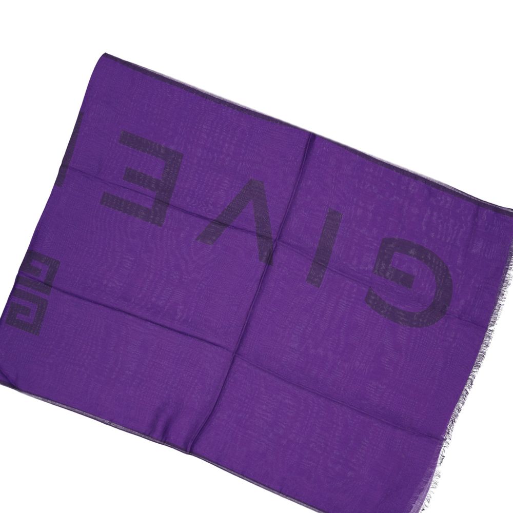 Givenchy Purple Cashmere Foulard