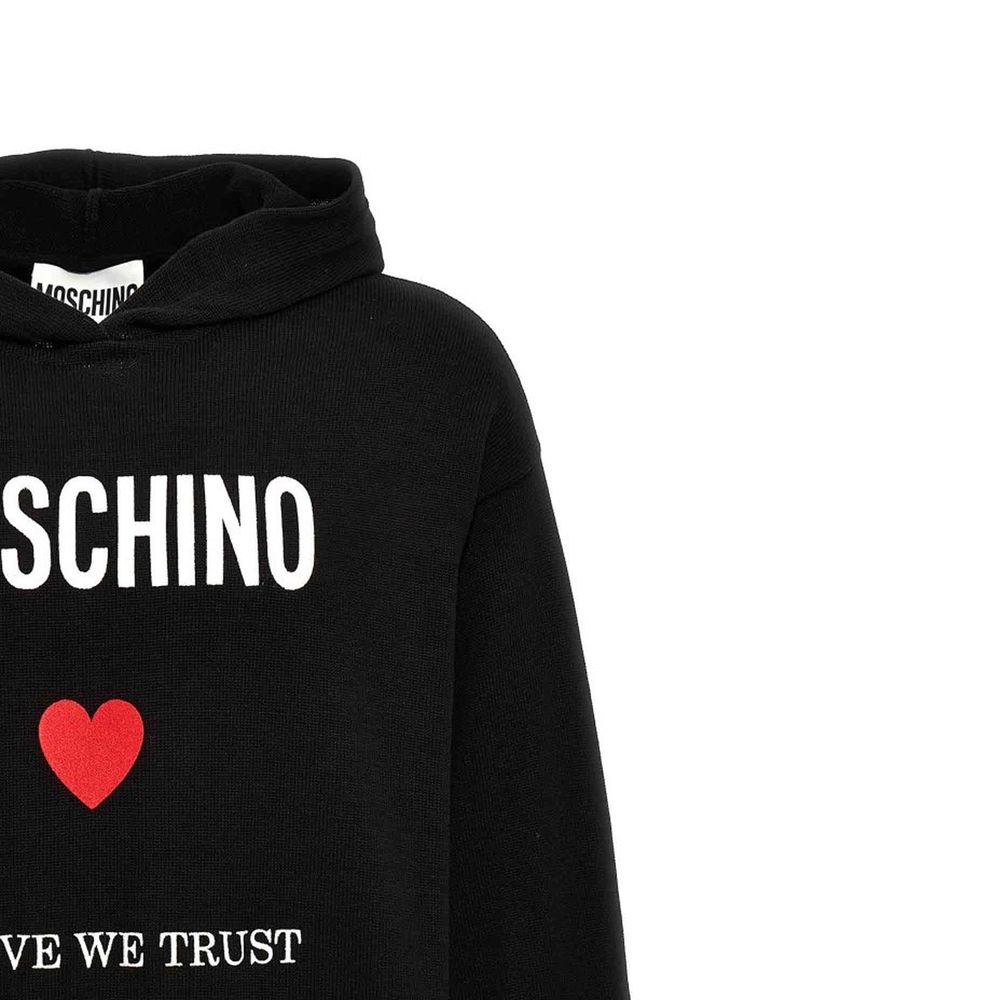 Moschino Couture Black Cotton Sweatshirt