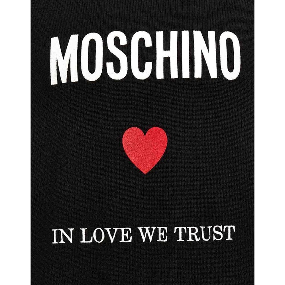 Moschino Couture Black Cotton Sweatshirt