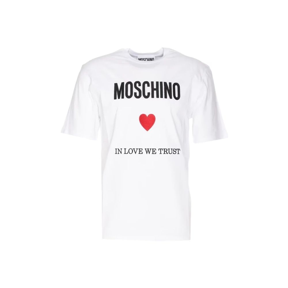 Moschino Couture White Cotton T-Shirt