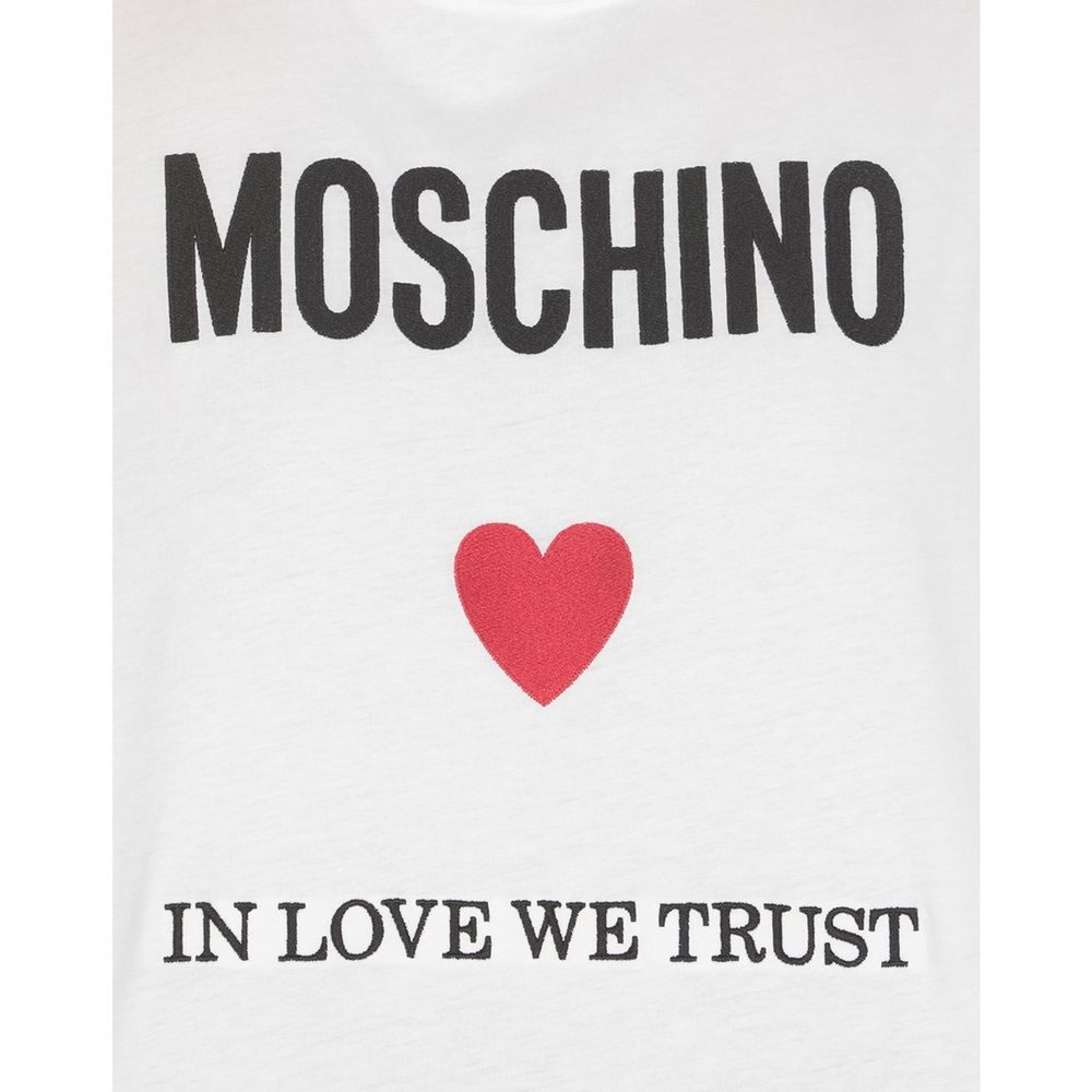 Moschino Couture White Cotton T-Shirt