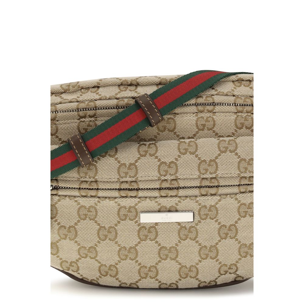 Gucci Beige Polyester Shoulder Bag