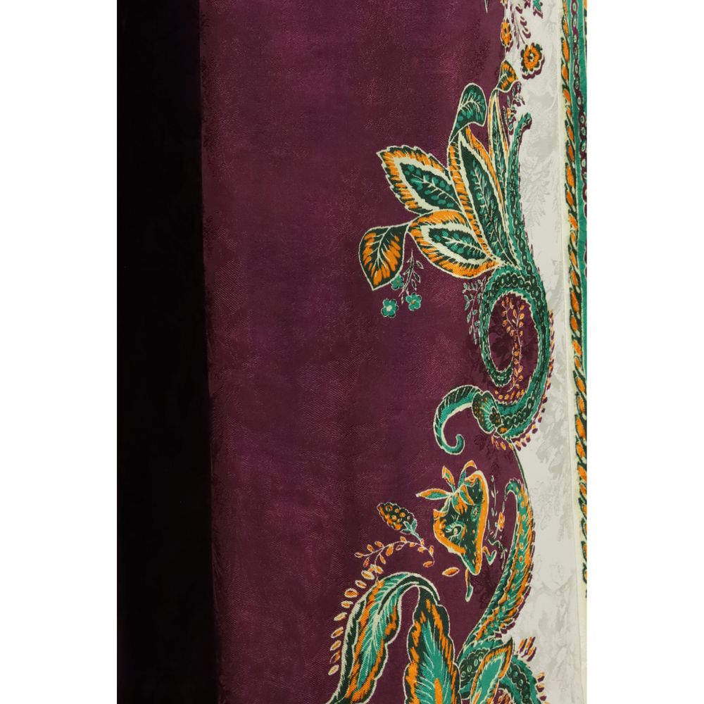 Alemais Purple Viscose Casual Pants