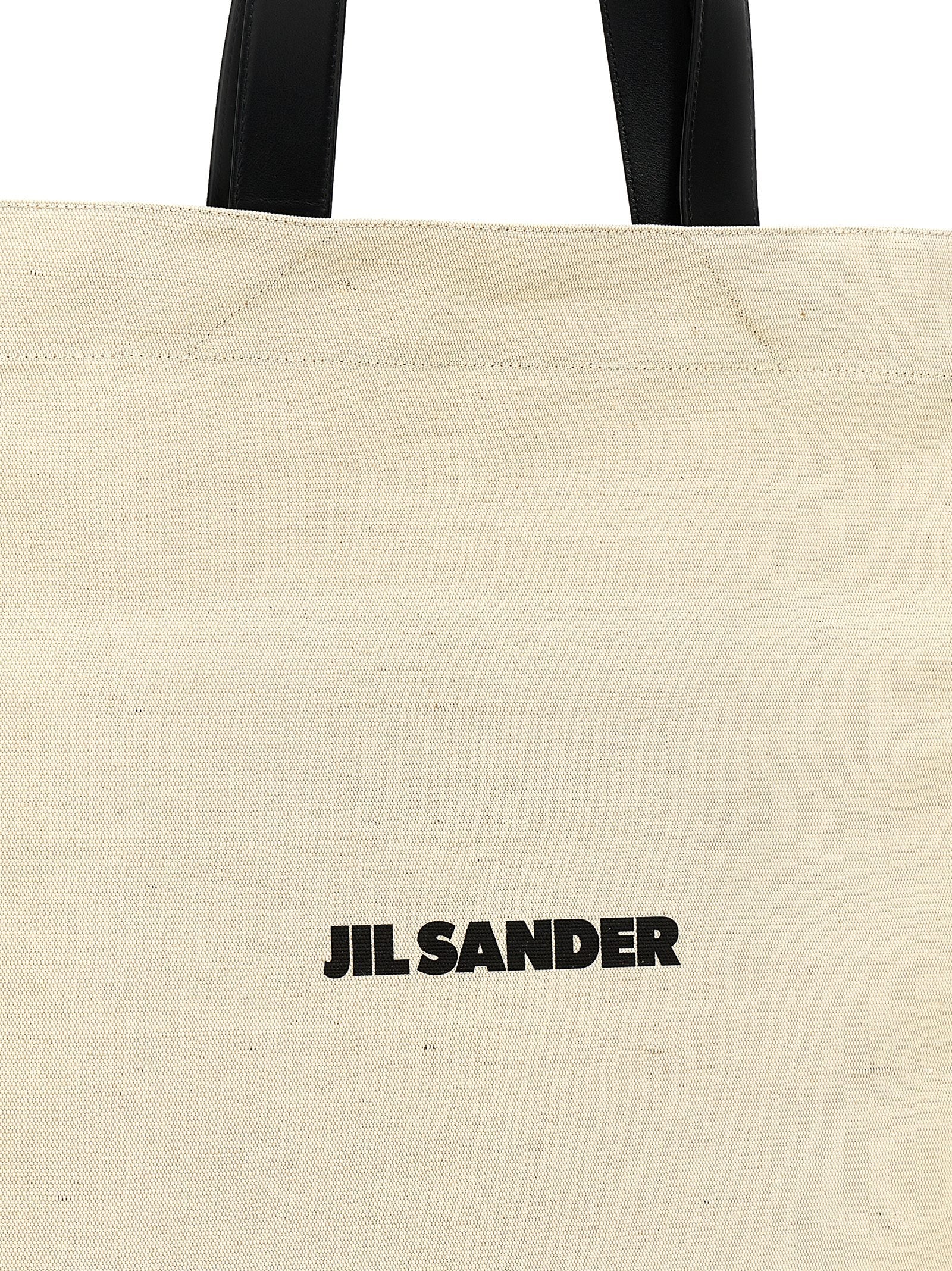 Jil Sander Bicolor Cotton Tote Bag