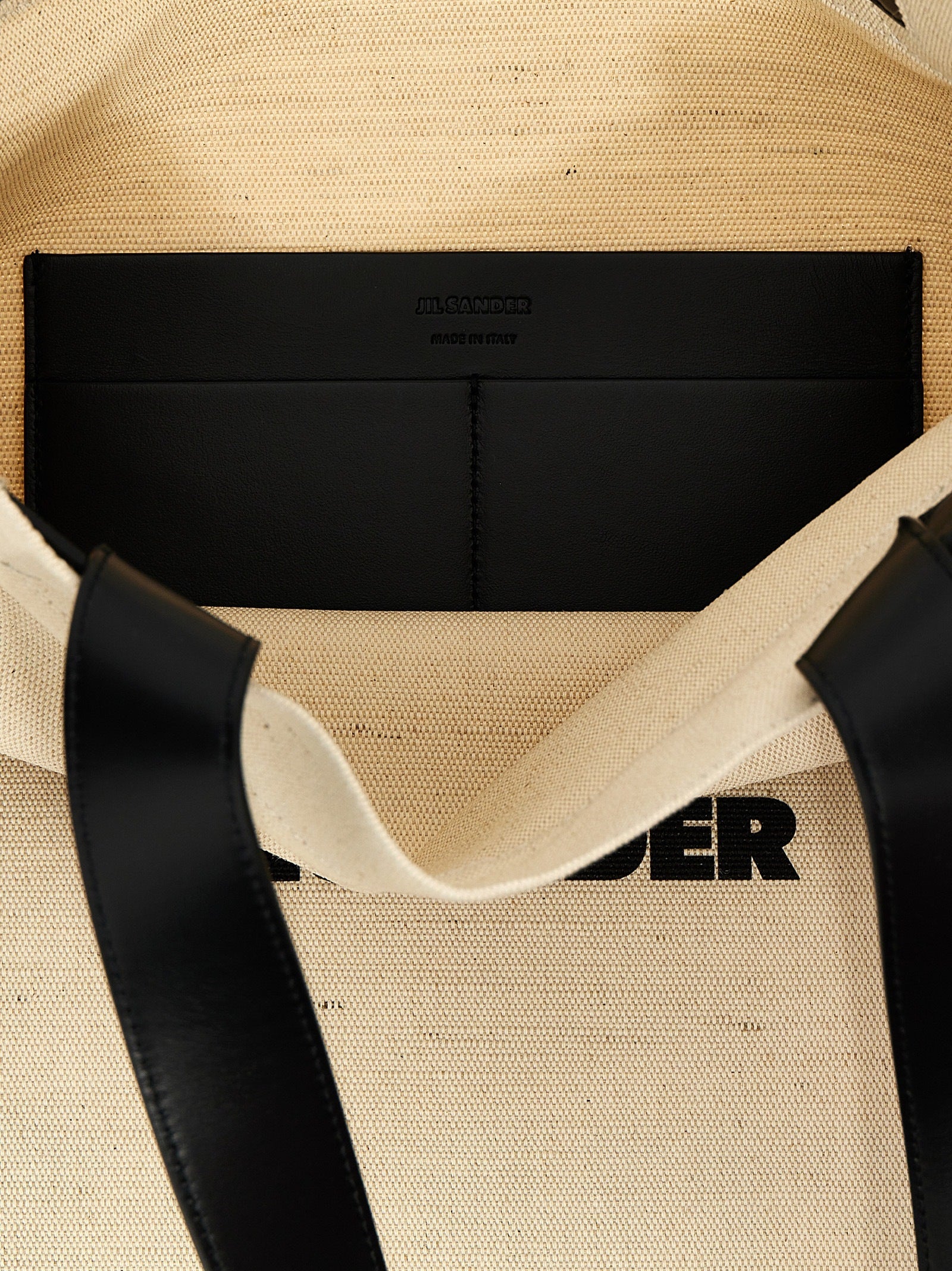 Jil Sander Bicolor Cotton Tote Bag