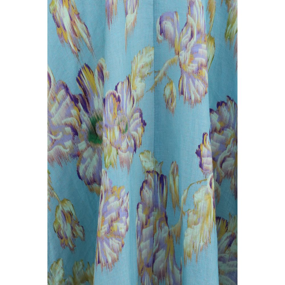 Alemais Multicolor Linen Casual Dress