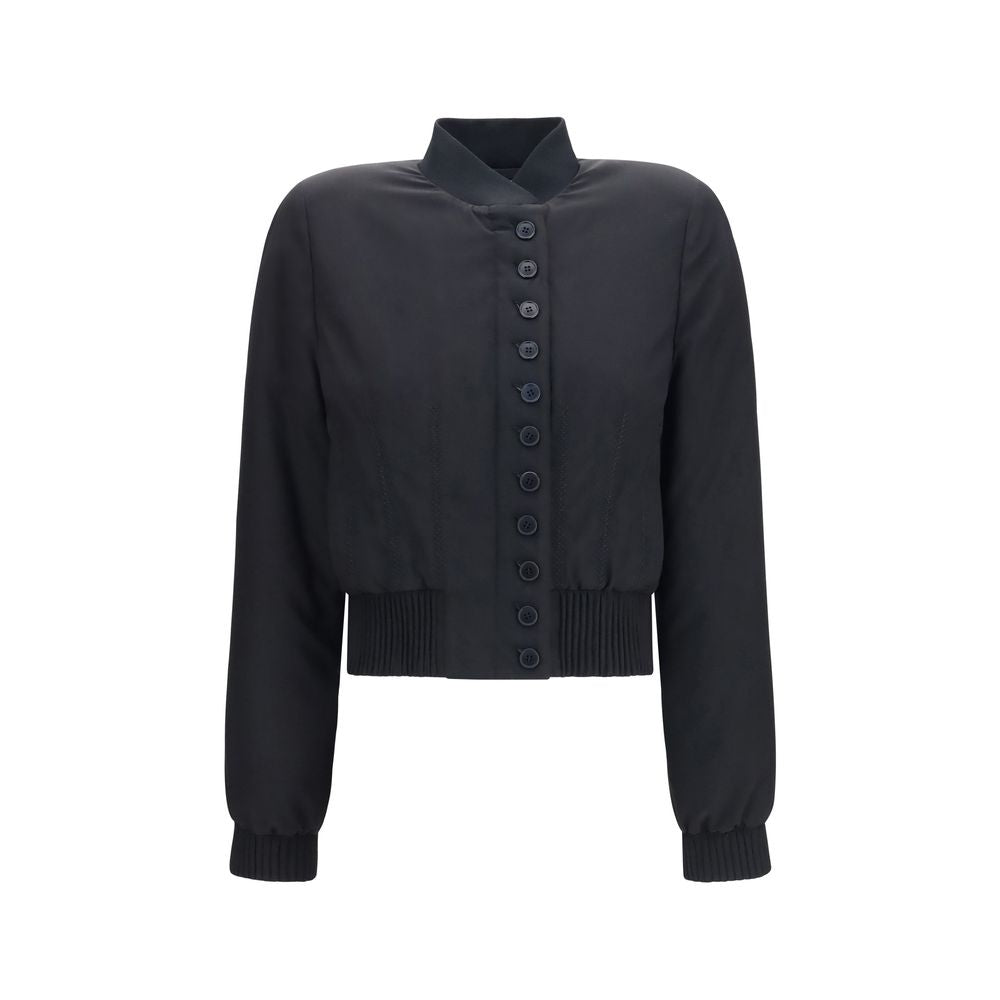 Alexander McQueen Black Polyester Bomber