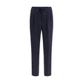 Brunello Cucinelli Blue Wool Oves Aries Casual Pants