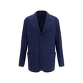 Brunello Cucinelli Blue Cashmere Full-Length Jacket