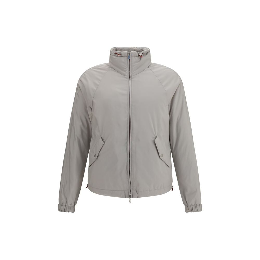 Brunello Cucinelli Gray Polyester Shell Jacket