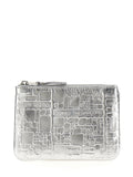 Comme Des Garçons Silver Calfskin Cardholder