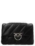 PINKO Black Lamb Leather Crossbody Bag