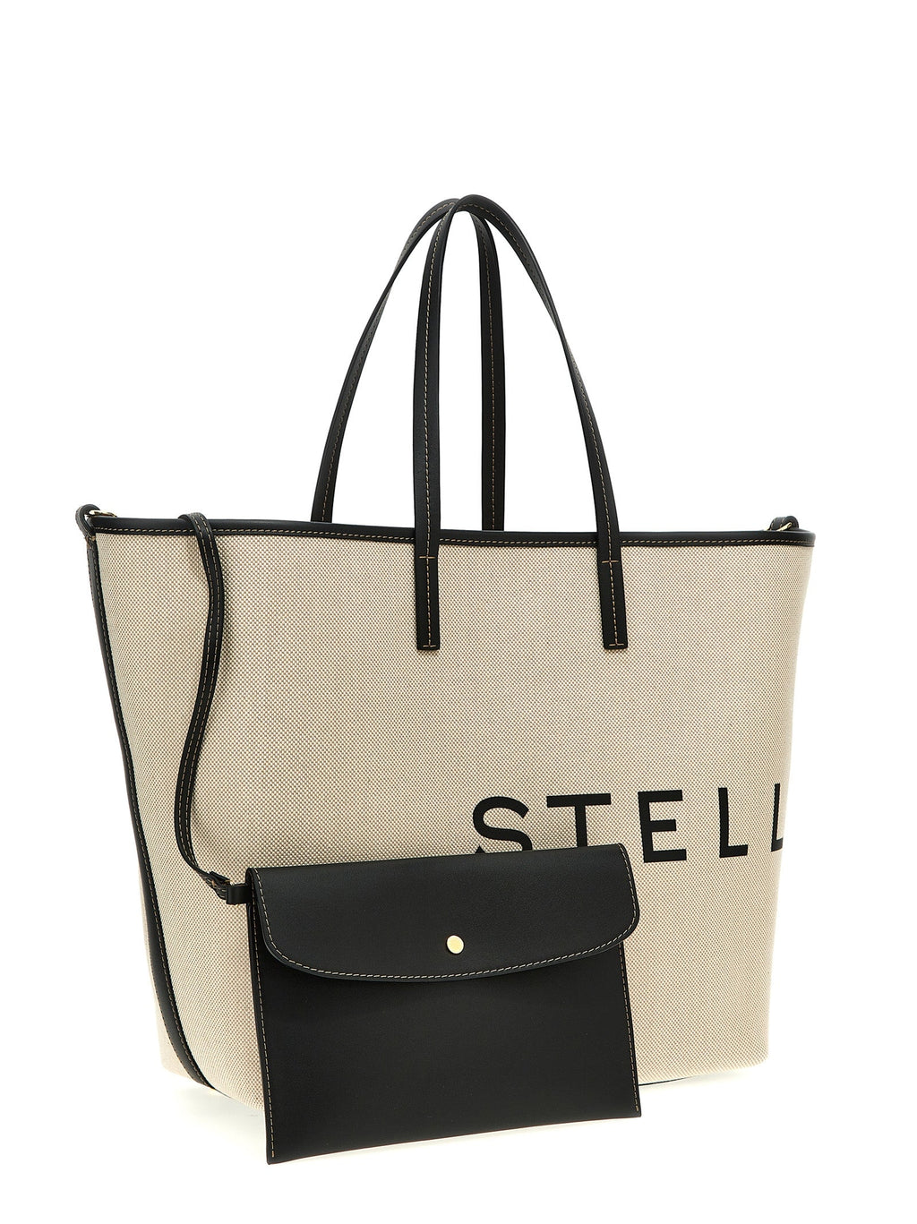 Stella McCartney Beige Cotton Tote Bag