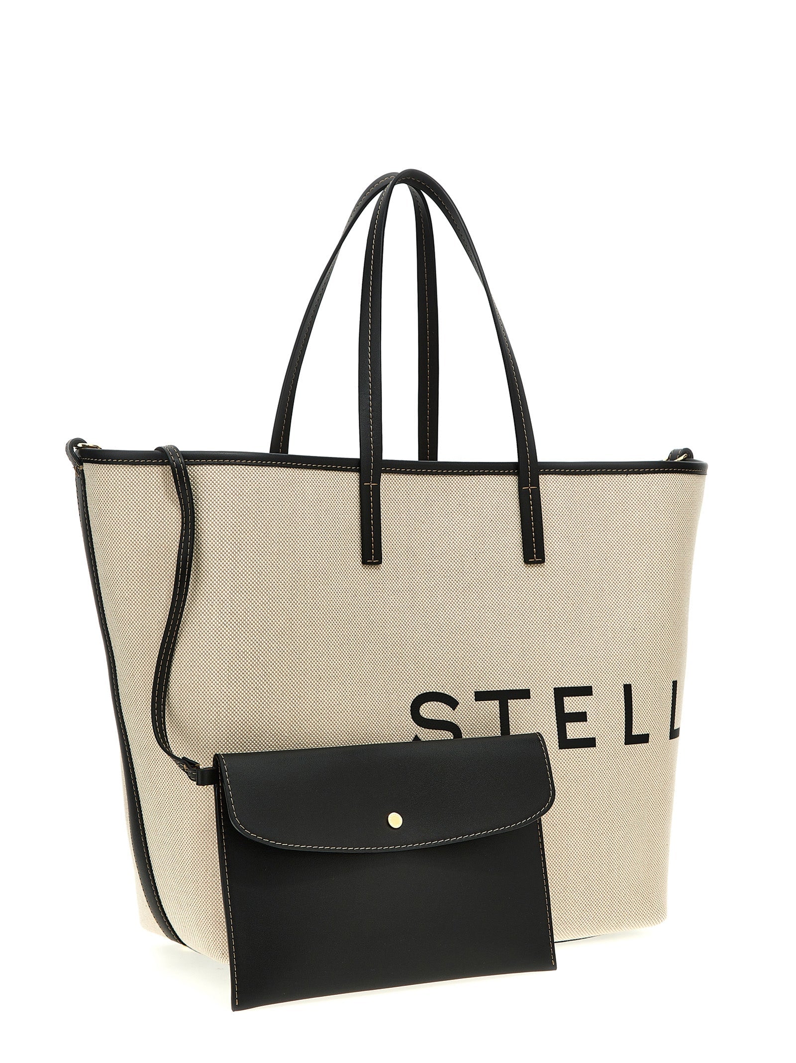 Stella McCartney Beige Cotton Tote Bag