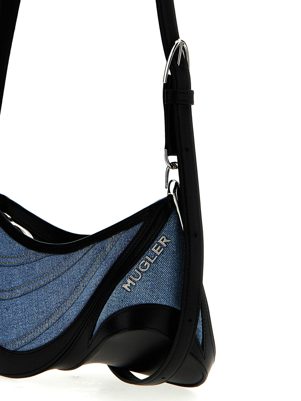 Mugler Multicolor Calfskin Shoulder Bag