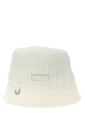 Jacquemus White Viscose Bucket Hat