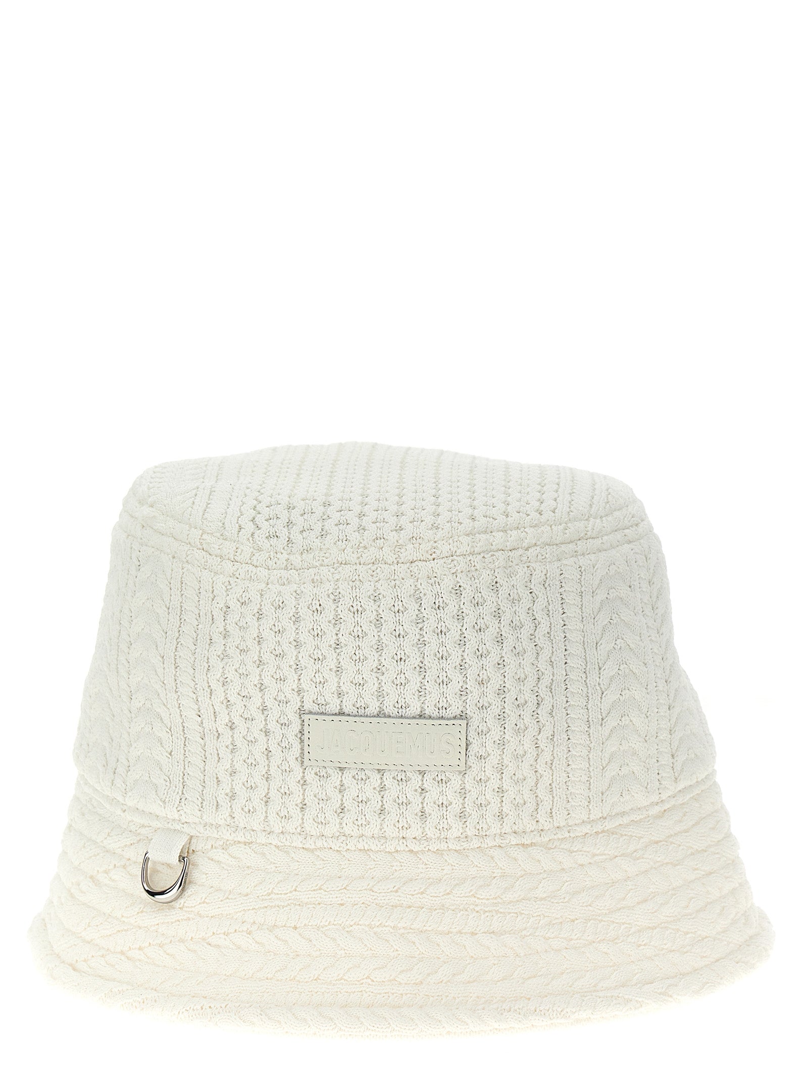 Jacquemus White Viscose Bucket Hat