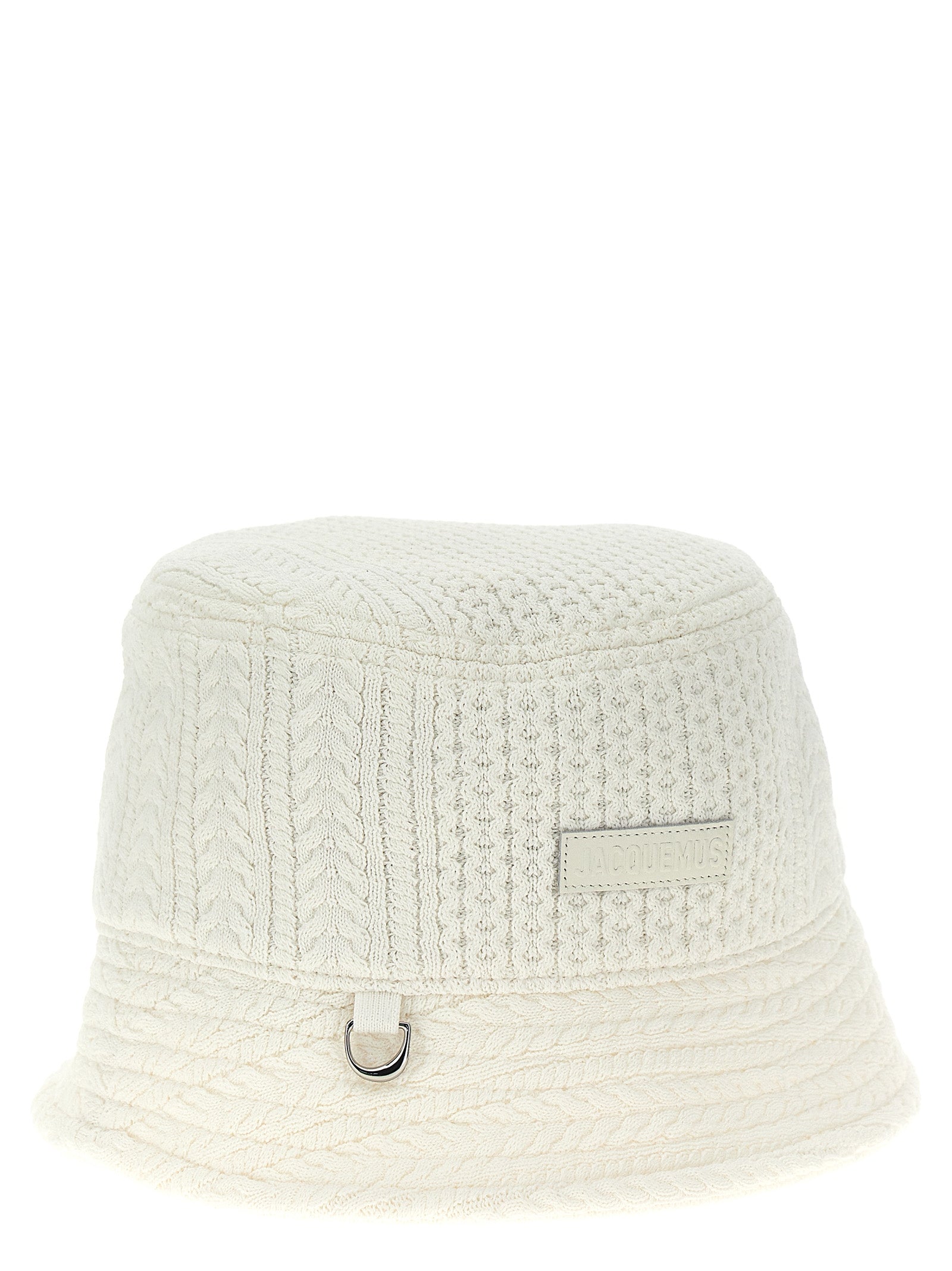 Jacquemus White Viscose Bucket Hat