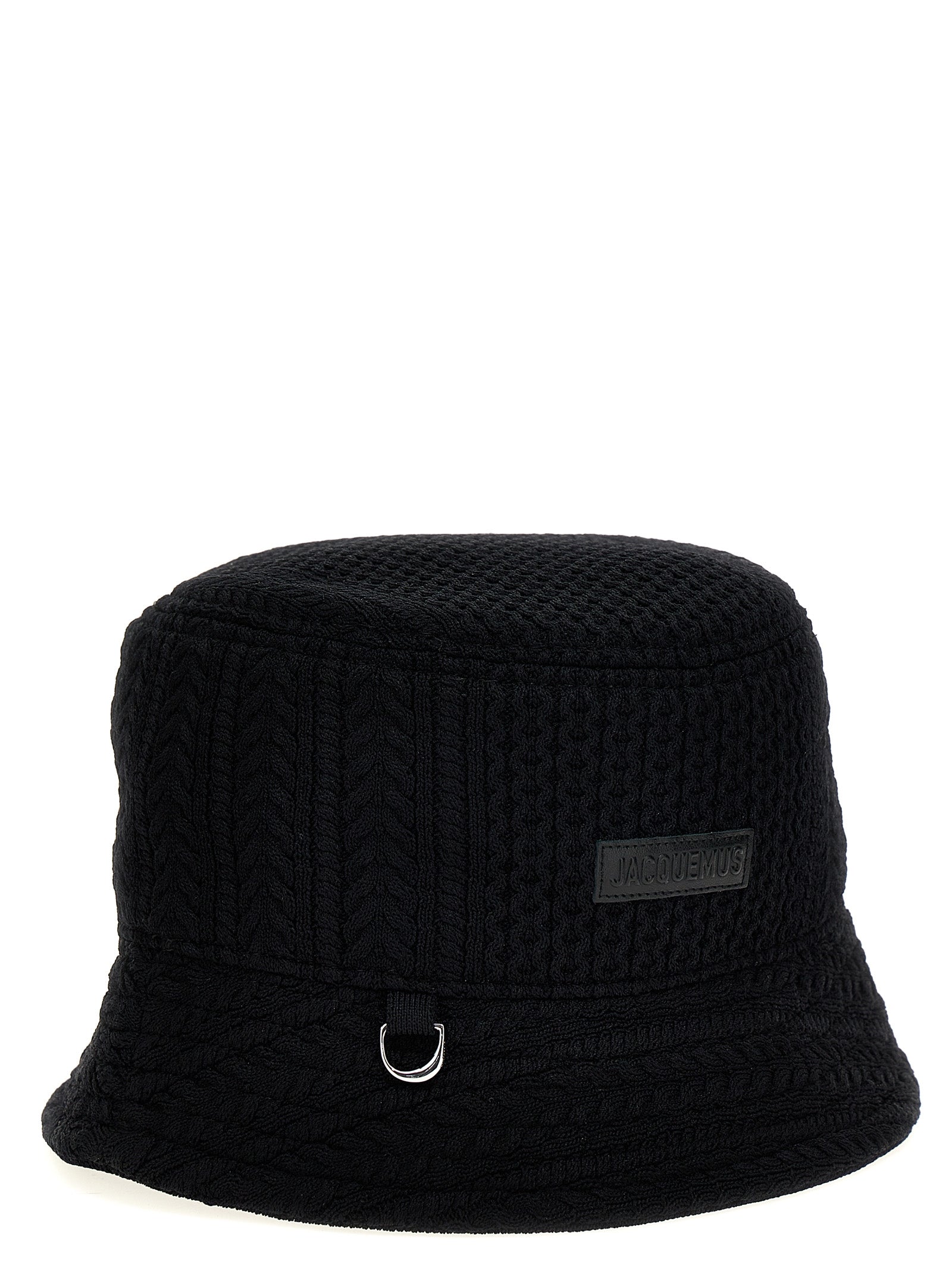 Jacquemus Black Viscose Bucket Hat