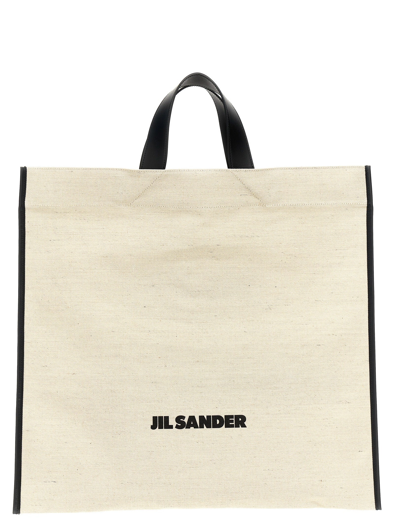 Jil Sander Bicolor Jute Tote Bag