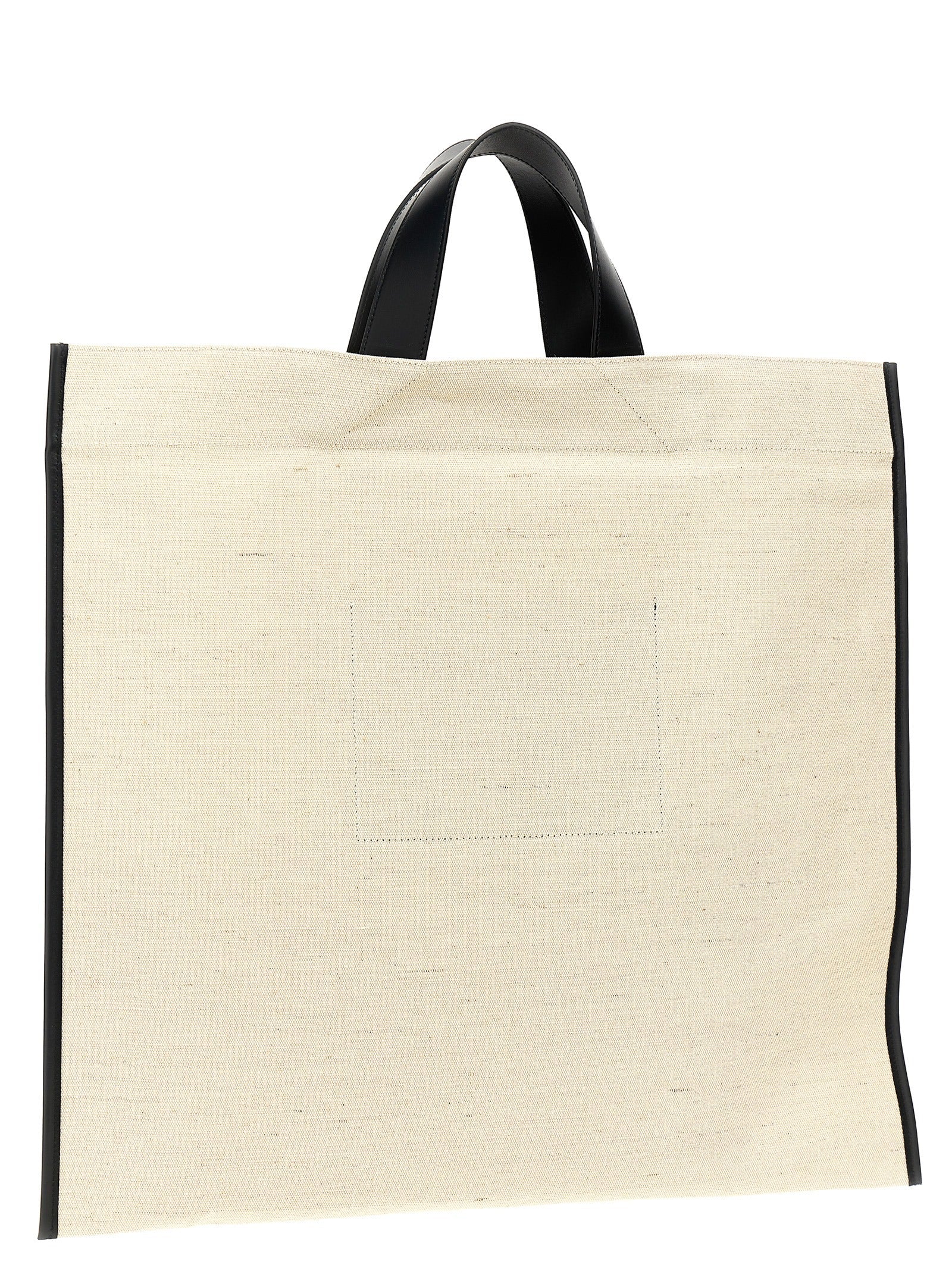 Jil Sander Bicolor Jute Tote Bag