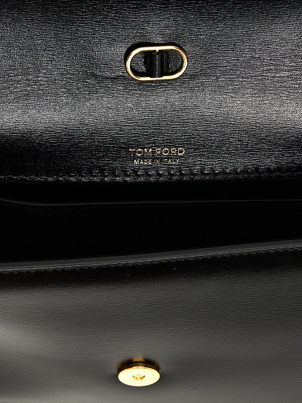 Tom Ford Black Leather Crossbody Bag