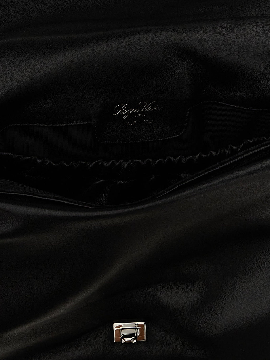 Roger Vivier Black Leather Shoulder Bag