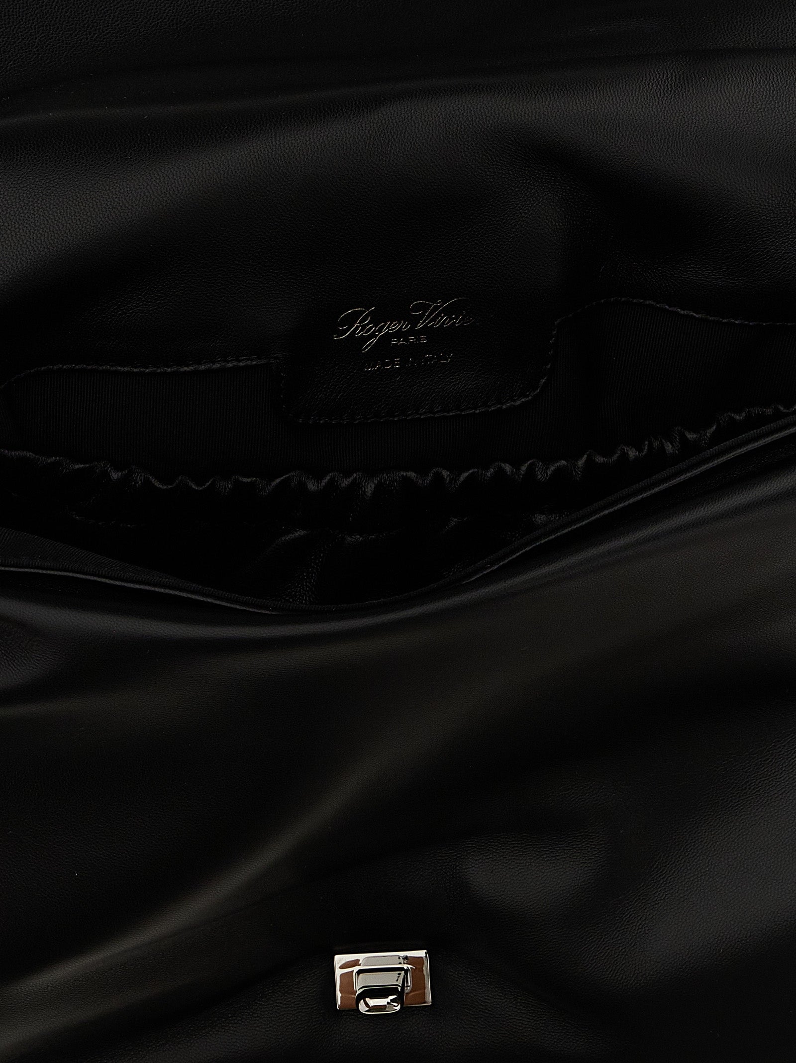 Roger Vivier Black Leather Shoulder Bag