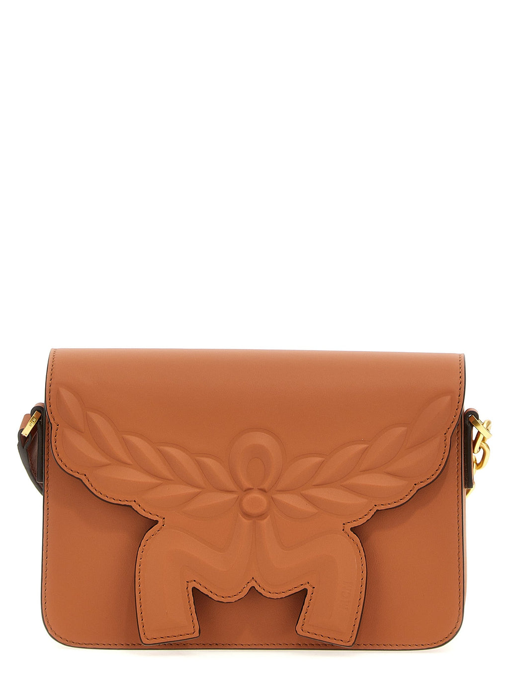 MCM Brown Calfskin Crossbody Bag