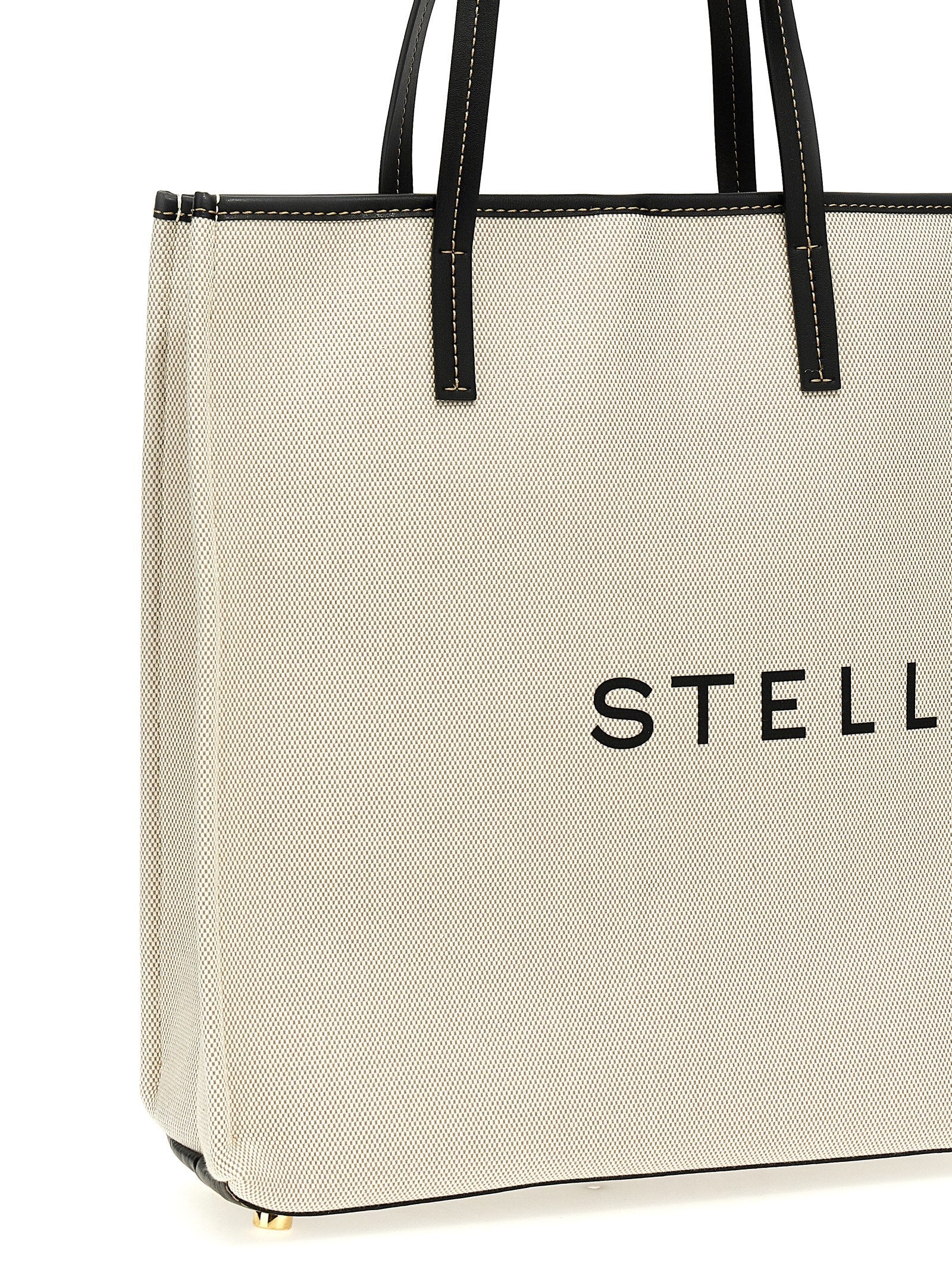 Stella McCartney Beige Cotton Tote Bag