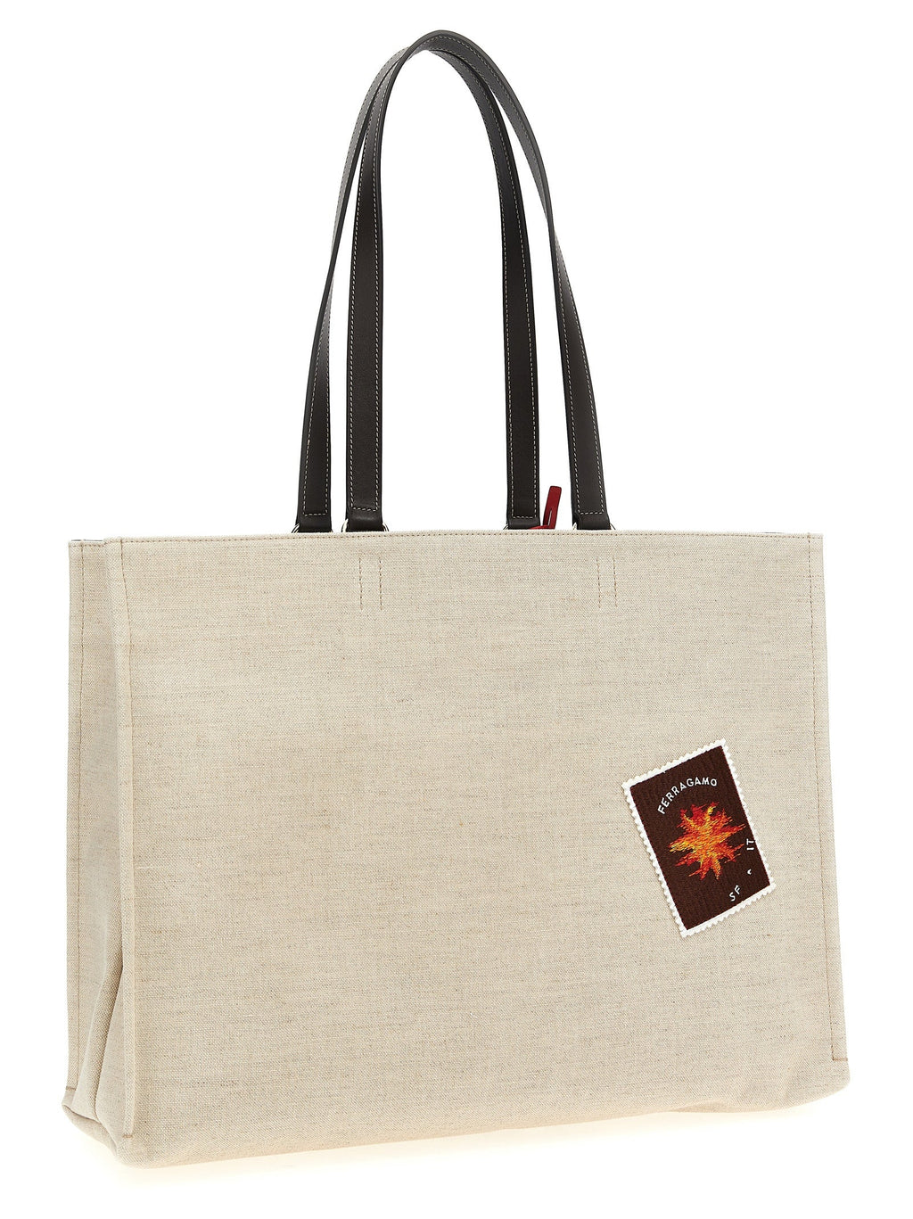 Ferragamo Beige Fabric Tote Bag