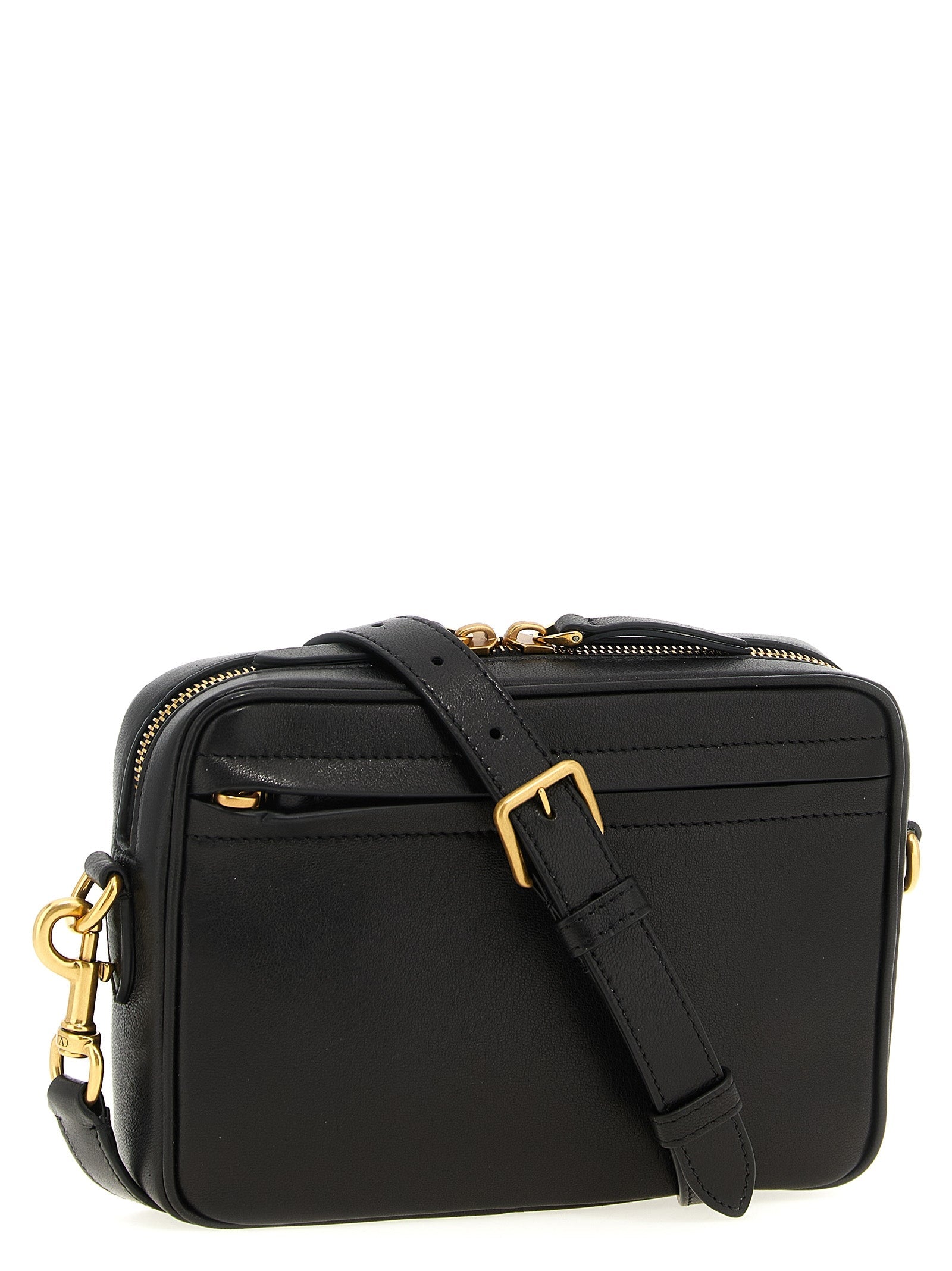 Valentino Garavani Brown Lamb Leather Crossbody Bag