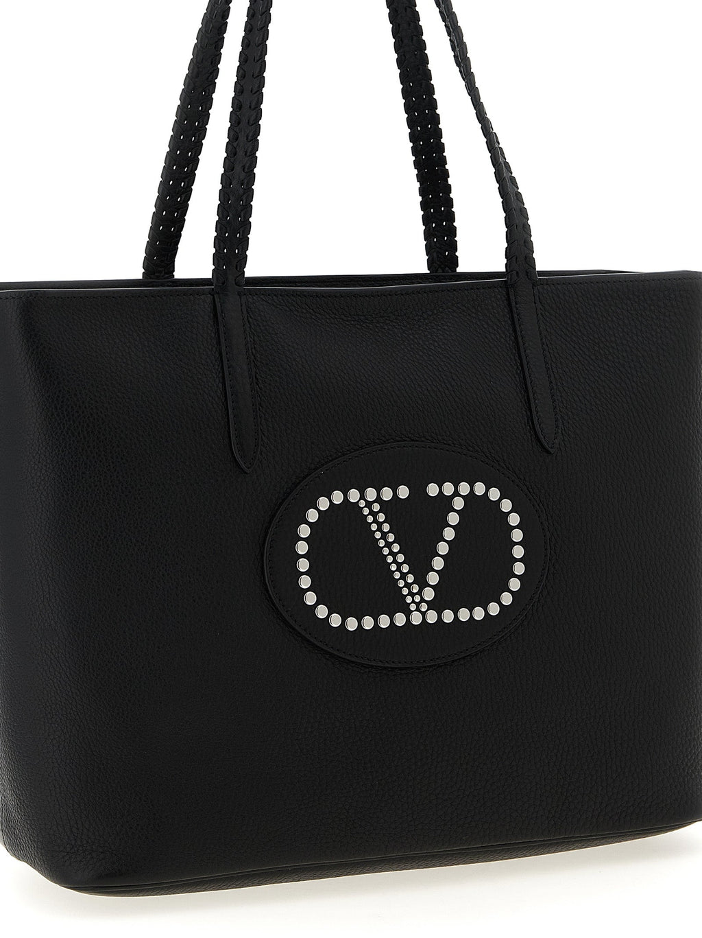 Valentino Garavani Black Calfskin Tote Bag