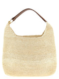 Maison Michel Brown Raffia Shoulder Bag