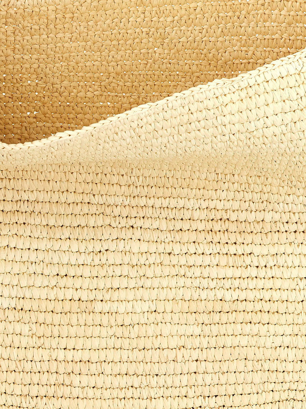 Maison Michel Beige Raffia Shoulder Bag