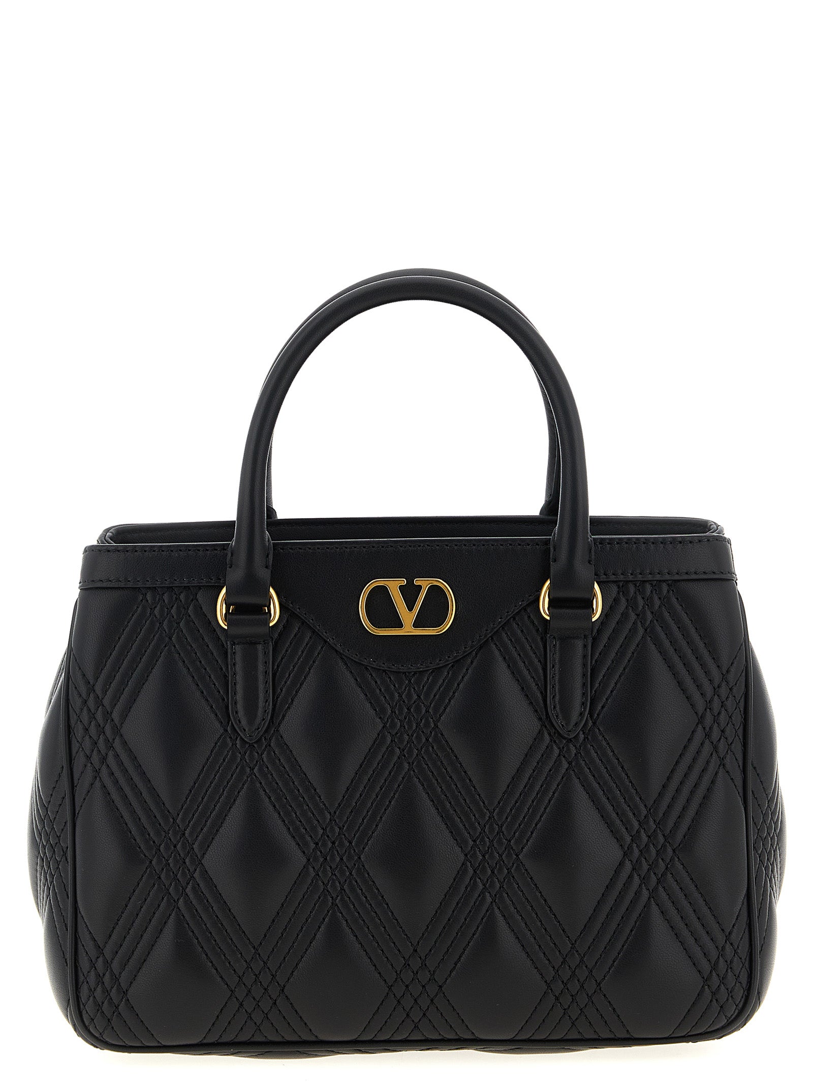 Valentino Garavani Black Lamb Leather Handbag