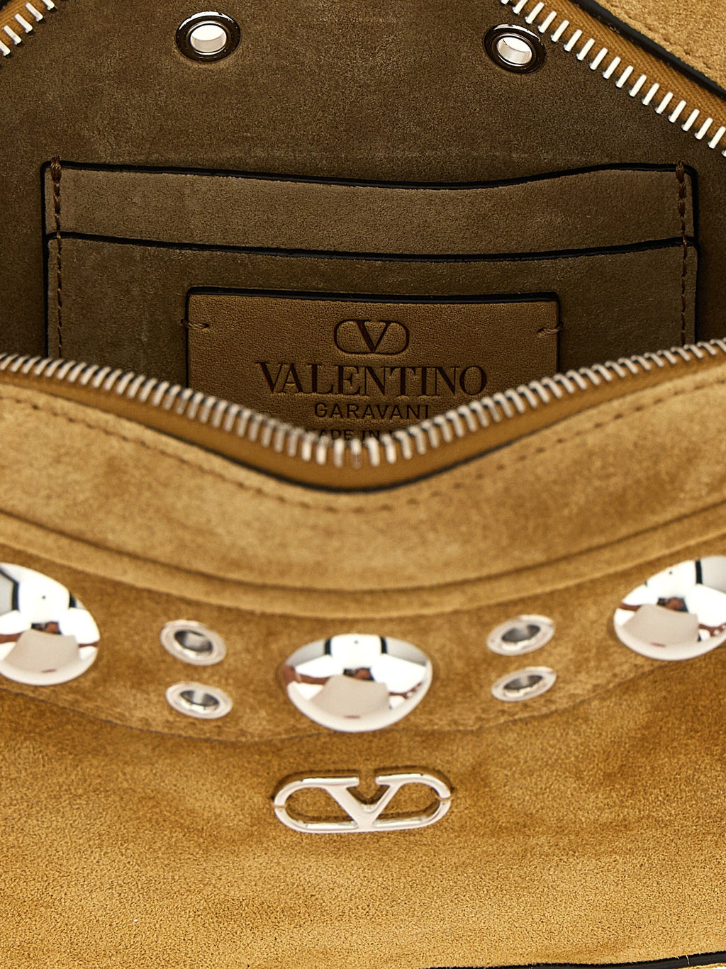 Valentino Garavani Beige Cowhide Crossbody Bag