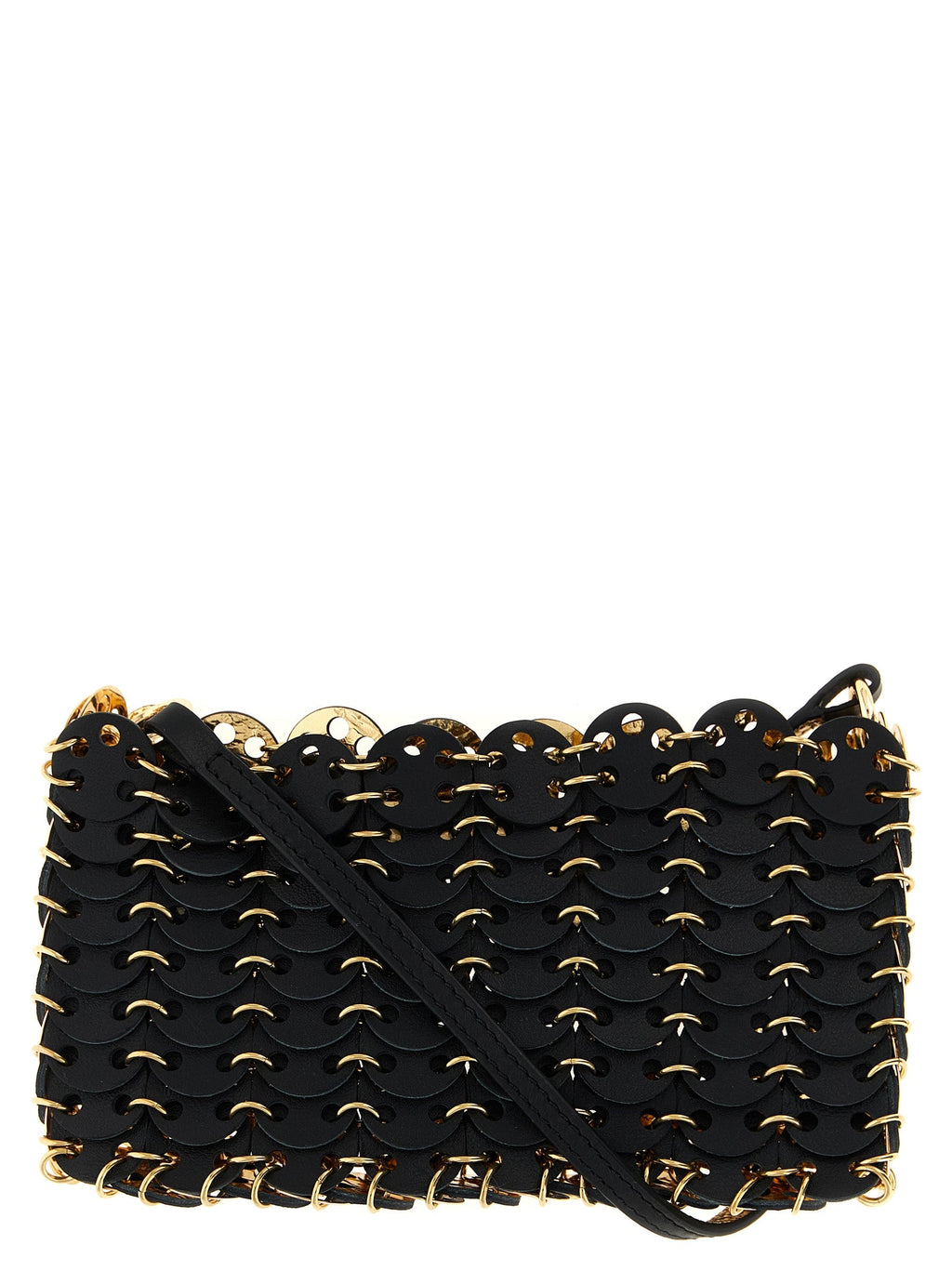 Paco Rabanne Black Calfskin Crossbody Bag