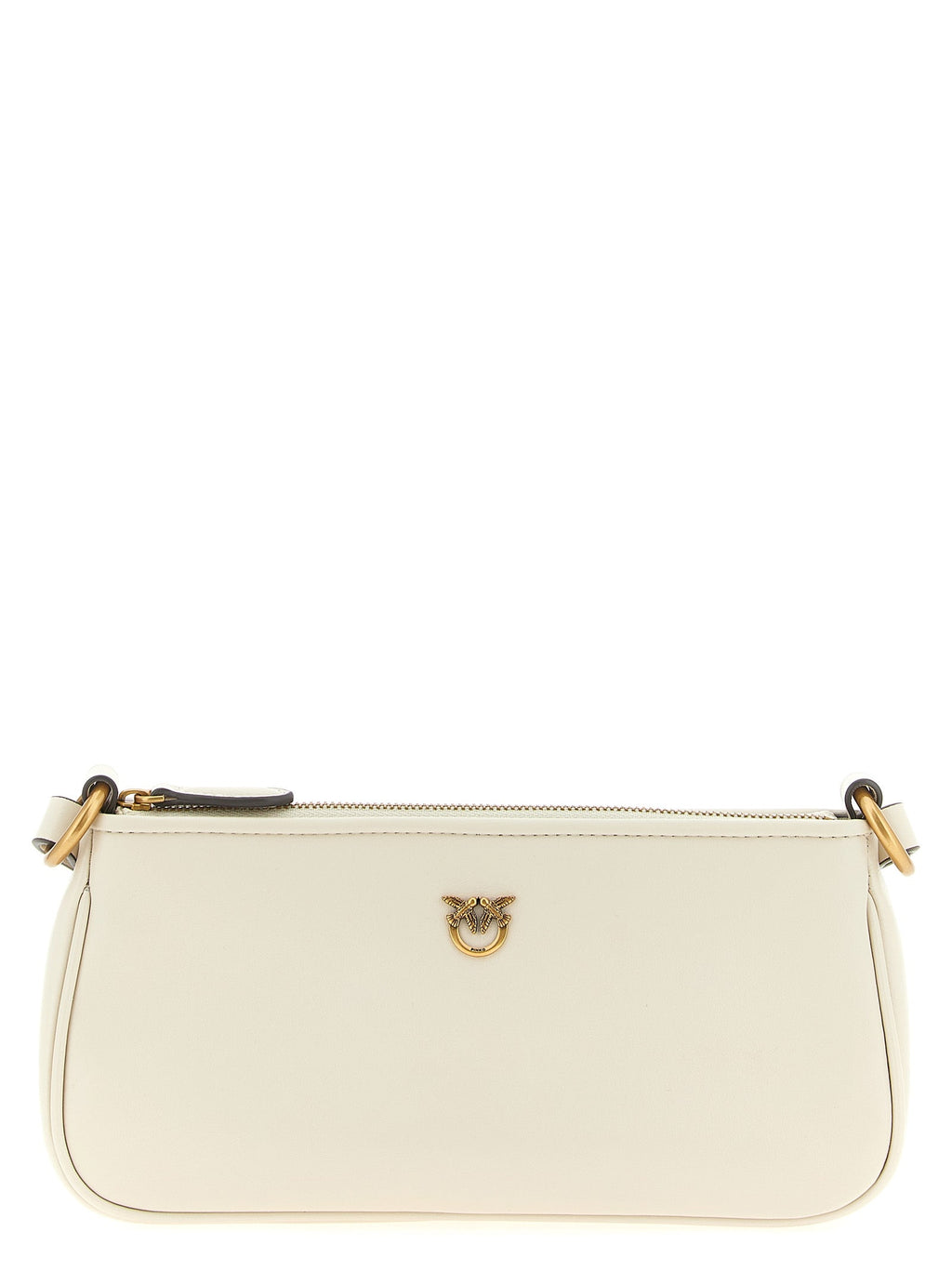 PINKO White Goatskin Crossbody Bag